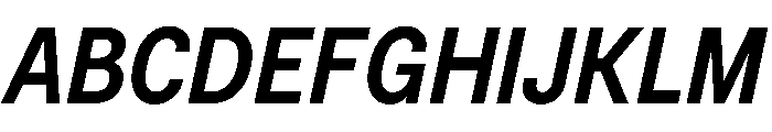 BSNotion SemiboldItalic Instance Font UPPERCASE