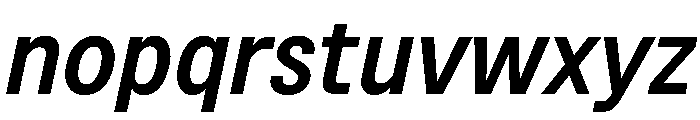 BSNotion SemiboldItalic Instance Font LOWERCASE