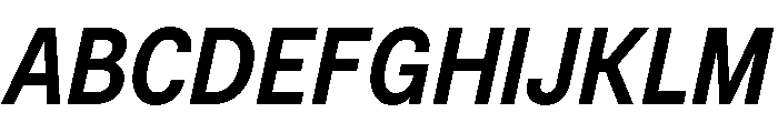 BSNotion SemiboldItalic Font UPPERCASE