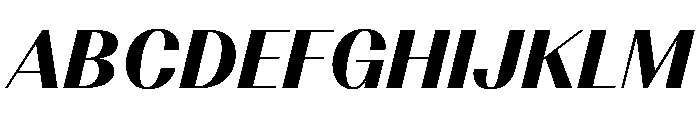 BSResortClassic BlackItalic Instance Font UPPERCASE