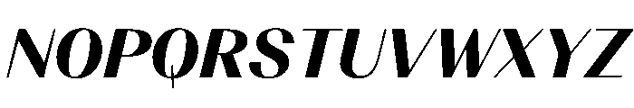 BSResortClassic BlackItalic Instance Font UPPERCASE