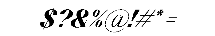 BSResortClassic BlackSuperItalic Instance Font OTHER CHARS
