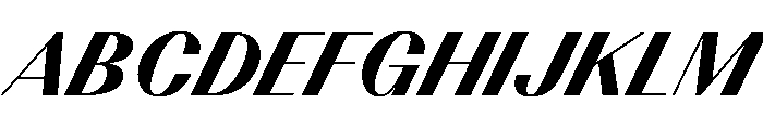 BSResortClassic BlackSuperItalic Instance Font UPPERCASE