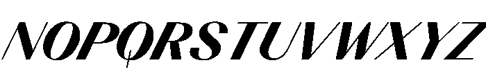 BSResortClassic BlackSuperItalic Instance Font UPPERCASE