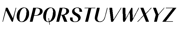 BSResortClassic BoldItalic Instance Font UPPERCASE
