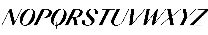 BSResortClassic BoldSuperItalic Instance Font UPPERCASE