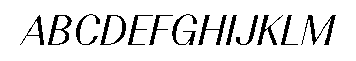 BSResortClassic BookItalic Instance Font UPPERCASE