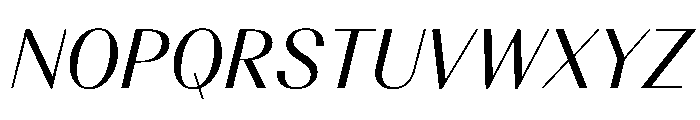 BSResortClassic BookItalic Instance Font UPPERCASE