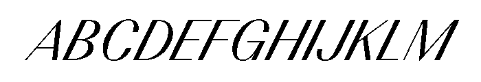 BSResortClassic BookSuperItalic Instance Font UPPERCASE