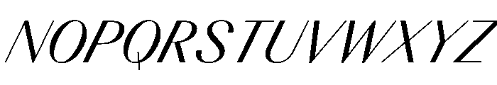BSResortClassic BookSuperItalic Instance Font UPPERCASE