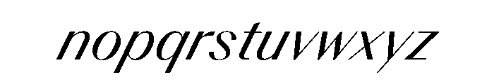 BSResortClassic BookSuperItalic Instance Font LOWERCASE