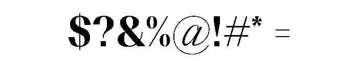 BSResortClassic Extrabold Instance Font OTHER CHARS