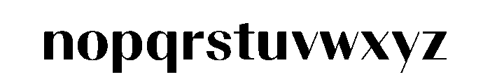 BSResortClassic Extrabold Instance Font LOWERCASE