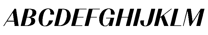 BSResortClassic ExtraboldItalic Instance Font UPPERCASE