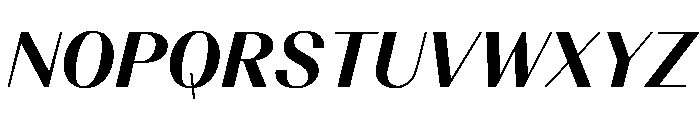 BSResortClassic ExtraboldItalic Instance Font UPPERCASE
