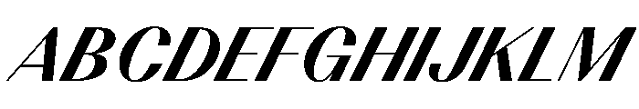 BSResortClassic ExtraboldSuperItalic Instance Font UPPERCASE
