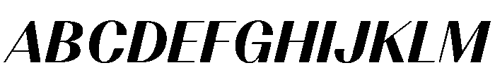 BSResortClassic HeavyItalic Instance Font UPPERCASE