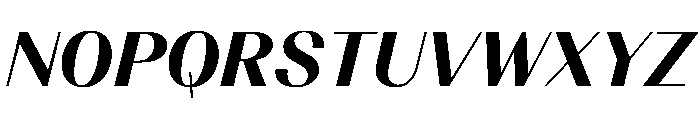 BSResortClassic HeavyItalic Instance Font UPPERCASE