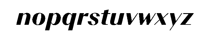 BSResortClassic HeavyItalic Instance Font LOWERCASE