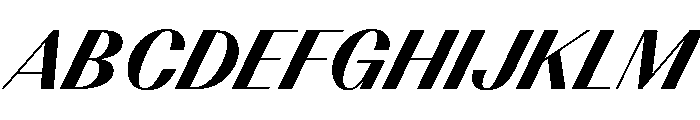 BSResortClassic HeavySuperItalic Instance Font UPPERCASE