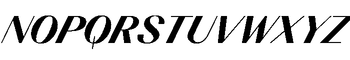 BSResortClassic HeavySuperItalic Instance Font UPPERCASE