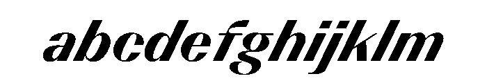 BSResortClassic HeavySuperItalic Instance FONT