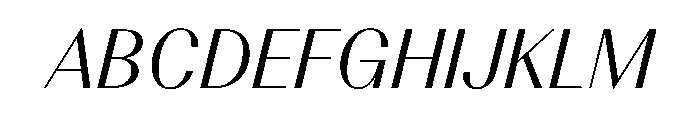 BSResortClassic Italic Instance Font UPPERCASE