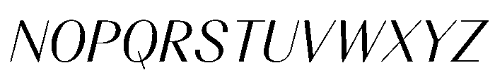 BSResortClassic Italic Instance Font UPPERCASE
