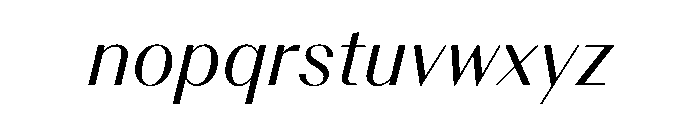 BSResortClassic Italic Instance Font LOWERCASE