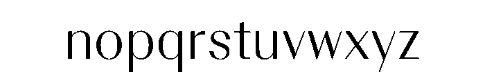 BSResortClassic Light Instance Font LOWERCASE