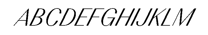 BSResortClassic LightSuperItalic Instance Font UPPERCASE