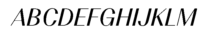 BSResortClassic MediumItalic Instance Font UPPERCASE