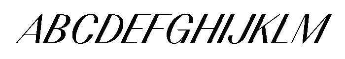 BSResortClassic MediumSuperItalic Instance Font UPPERCASE