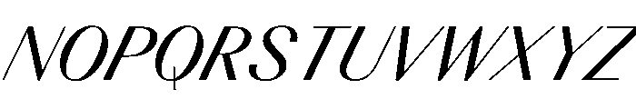 BSResortClassic MediumSuperItalic Instance Font UPPERCASE