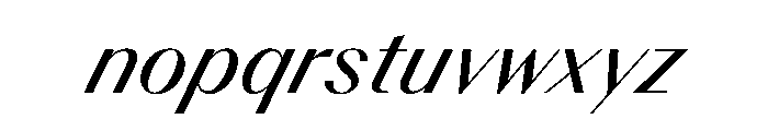 BSResortClassic MediumSuperItalic Instance Font LOWERCASE