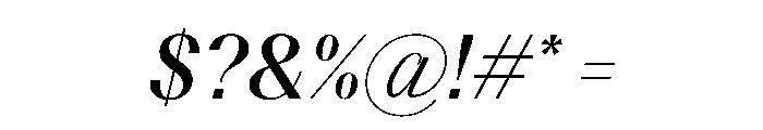 BSResortClassic SemiBoldItalic Instance Font OTHER CHARS