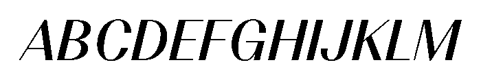 BSResortClassic SemiBoldItalic Instance Font UPPERCASE