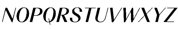 BSResortClassic SemiBoldItalic Instance Font UPPERCASE