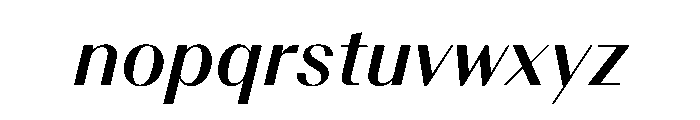 BSResortClassic SemiBoldItalic Instance Font LOWERCASE