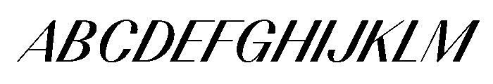 BSResortClassic SemiboldSuperItalic Instance Font UPPERCASE