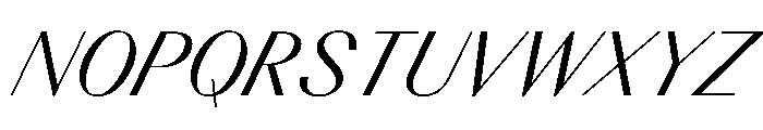 BSResortClassic SuperItalic Instance Font UPPERCASE