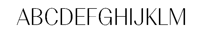 BSResortClassic Thin Instance Font UPPERCASE