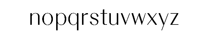 BSResortClassic Thin Instance Font LOWERCASE
