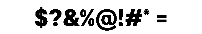 BSResortSans Black Instance Font OTHER CHARS