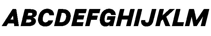 BSResortSans BlackItalic Instance Font UPPERCASE