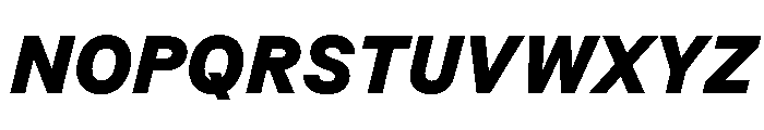 BSResortSans BlackItalic Instance Font UPPERCASE