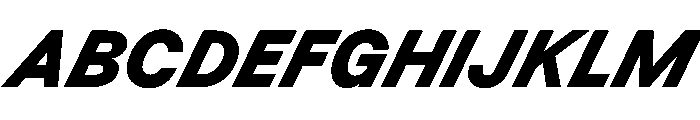 BSResortSans BlackSuperItalic Instance Font UPPERCASE