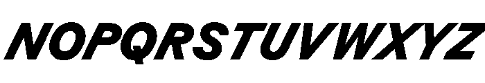 BSResortSans BlackSuperItalic Instance Font UPPERCASE
