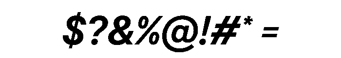 BSResortSans BoldItalic Instance Font OTHER CHARS