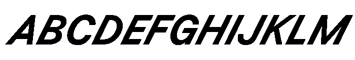 BSResortSans BoldSuperItalic Instance Font UPPERCASE